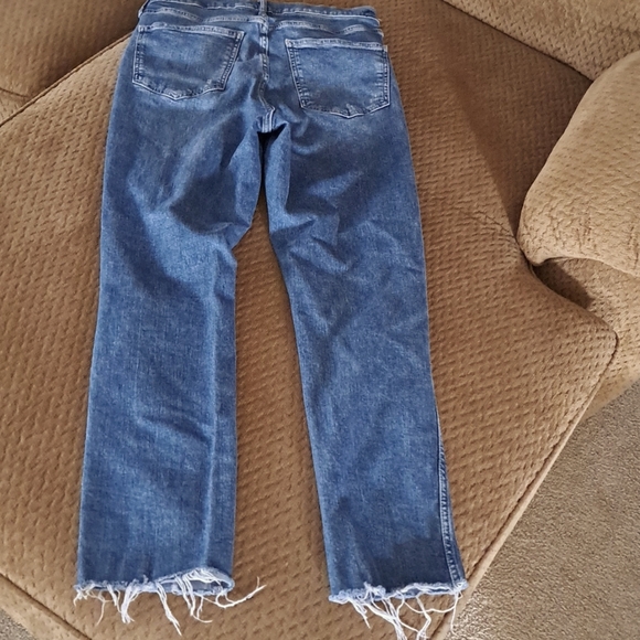 GAP Demin High Rise Vintage Slim Intentionally Distressed Jeans Size: 10/30L - Picture 3 of 10